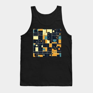 Square Universe Dimension - Infinite Nebula Seamless Pattern Tank Top